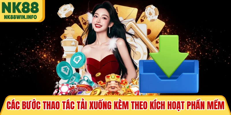 Các bước thao tác tải xuống kèm theo kích hoạt phần mềm